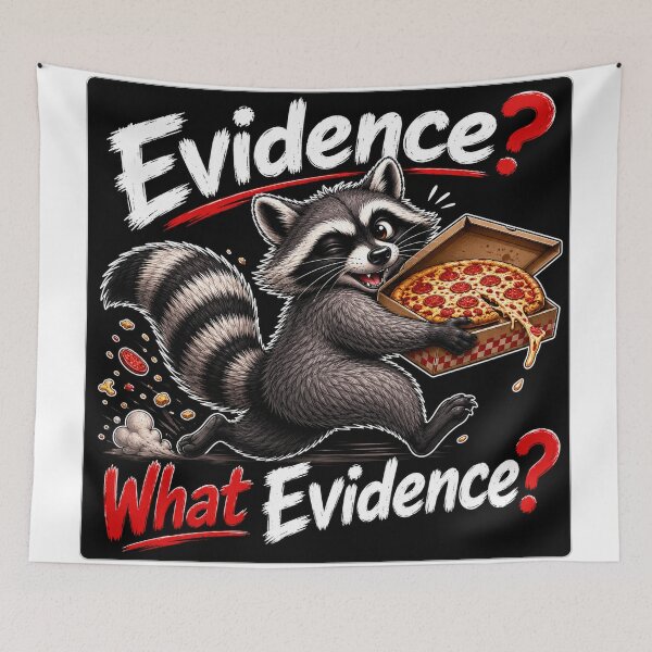 Item preview, Sneaky Raccoon Pizza Thief designed and sold by Owcomm.