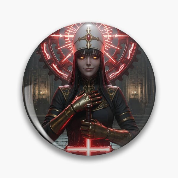 Item preview, Crimson Nun Gothic Dark Fantasy Art designed and sold by GalleryBrisArt.
