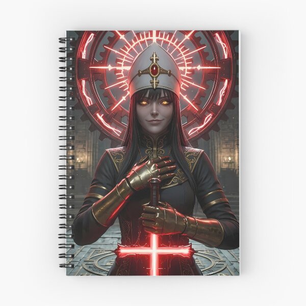 Item preview, Crimson Nun Gothic Dark Fantasy Art designed and sold by GalleryBrisArt.