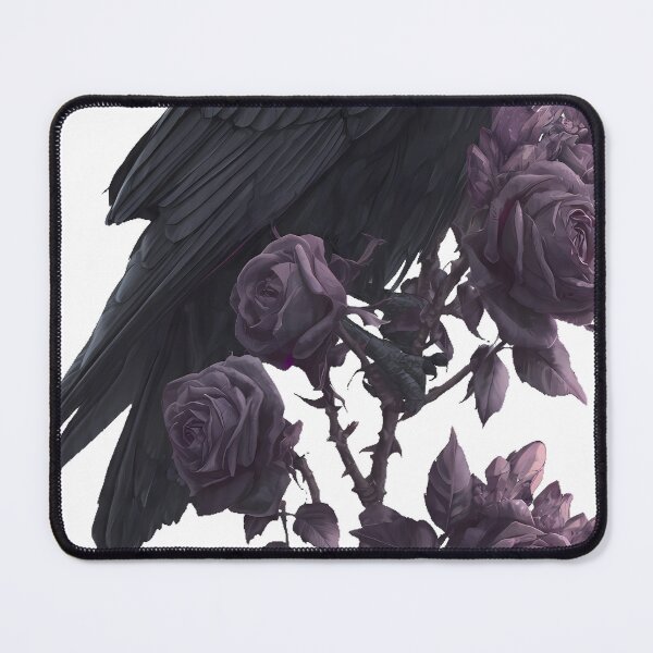 Item preview, Gothic Raven on Thorned Rose Branch designed and sold by IllumeInk.