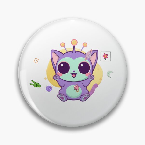 Item preview, Kawaii Alien Space Cat Cute Pastel Monster designed and sold by Good Day Design.
