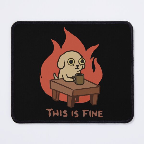 Item preview, Dog On Fire This Is Fine designed and sold by Gkinoki.