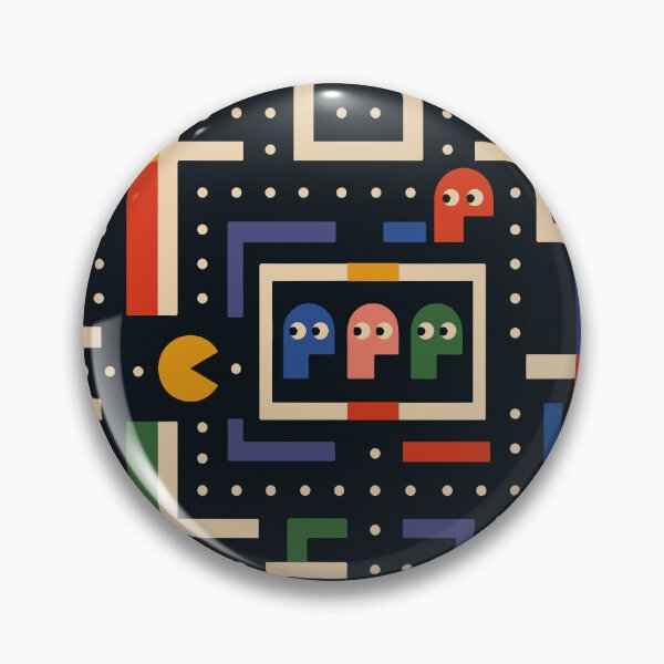 Item preview, PAC-MAN Bauhaus Edition | Geometric Retro Gaming Art | Modernist Arcade Design designed and sold by Lifer Art and Design.