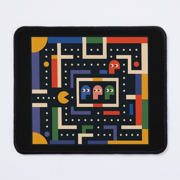 Artikelvorschau, PAC-MAN Bauhaus Edition | Geometrische Retro-Gaming-Kunst | Modernistisches Arcade-Design entworfen und verkauft von Lifer Art and Design.