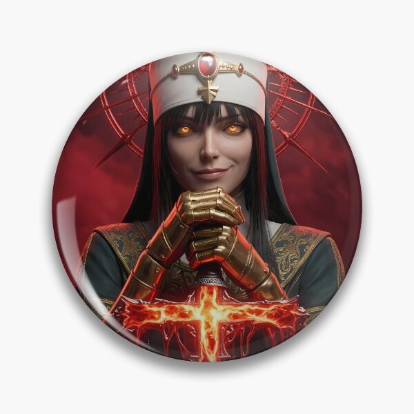 Item preview, Crimson Nun Gothic Dark Fantasy Art designed and sold by GalleryBrisArt.