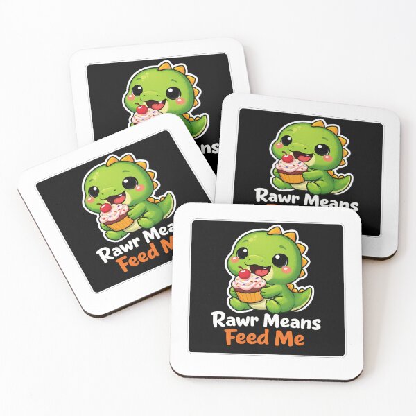 Item preview, Cute Baby Dinosaur Eating Cupcake designed and sold by Owcomm.