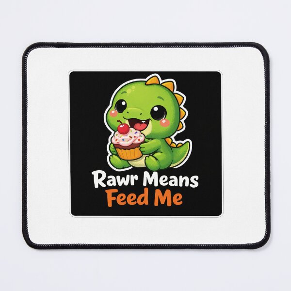 Item preview, Cute Baby Dinosaur Eating Cupcake designed and sold by Owcomm.