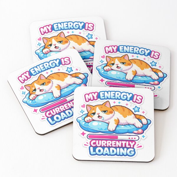 Item preview, Tired Cat Energy Loading designed and sold by Owcomm.