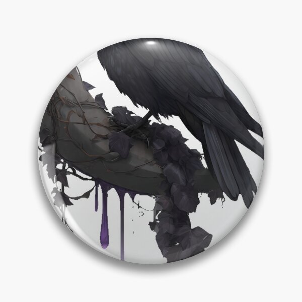 Item preview, Raven Crescent Moon Dead Ivy designed and sold by IllumeInk.