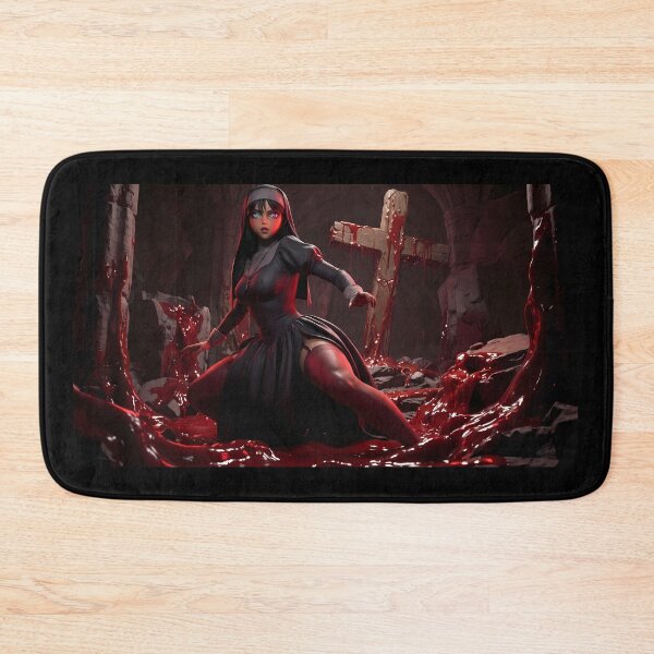 Item preview, Crimson Nun Gothic Dark Fantasy Art designed and sold by GalleryBrisArt.