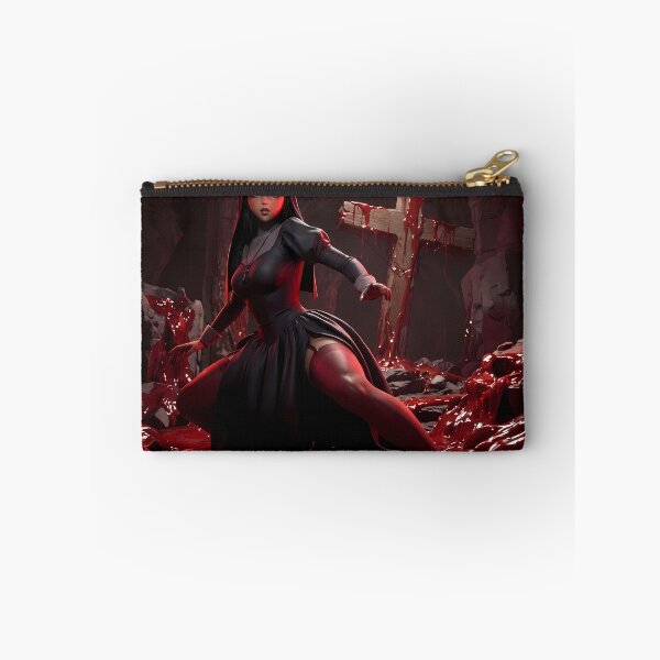 Item preview, Crimson Nun Gothic Dark Fantasy Art designed and sold by GalleryBrisArt.