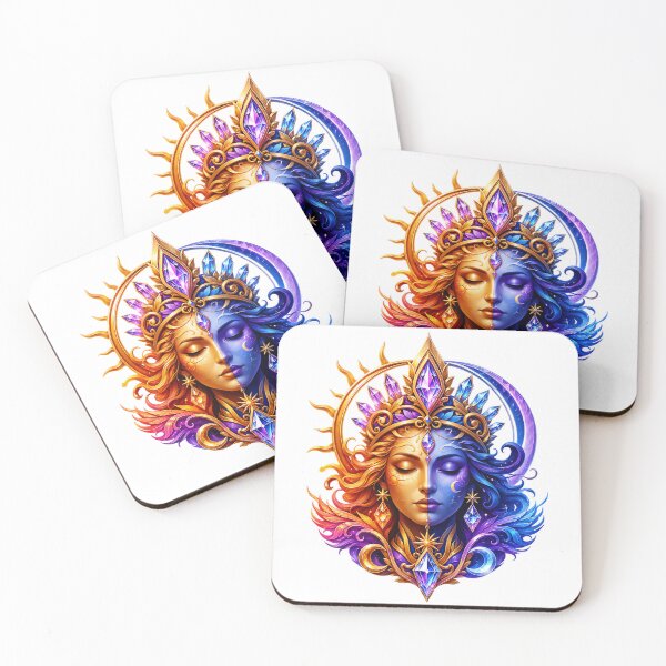 Item preview, Sun Moon Dual Goddess designed and sold by syotos-ai.