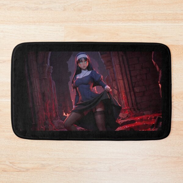 Item preview, Crimson Nun Gothic Dark Fantasy Art designed and sold by GalleryBrisArt.
