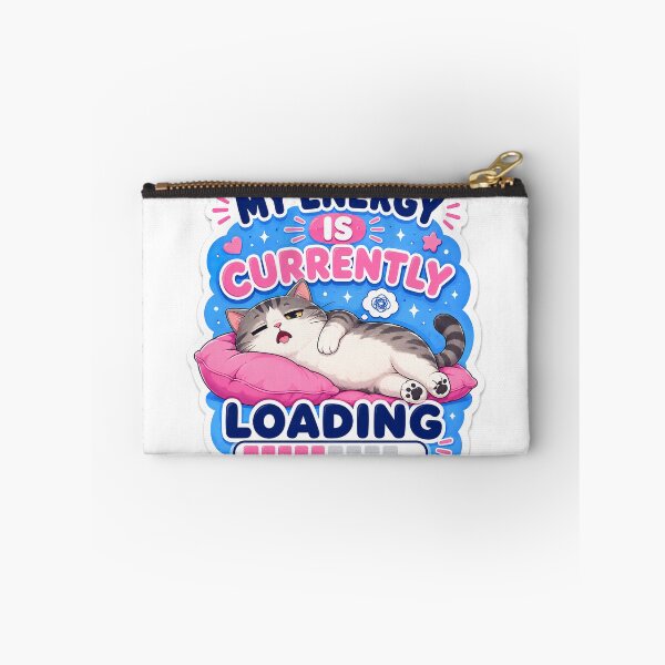 Item preview, My Energy Is Currently Loading Cat designed and sold by Owcomm.