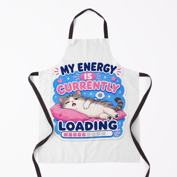 Item preview, My Energy Is Currently Loading Cat designed and sold by Owcomm.