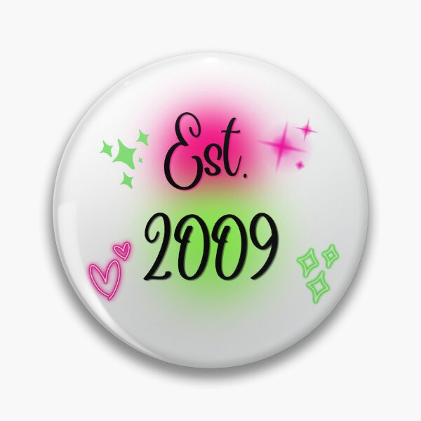Item preview, Est 2009 Retro Neon Pink Green Airbrush 80s Look  designed and sold by JaymeOctober.