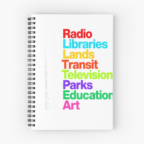 Item preview, Public Radio Libraries Lands Transit Television Parks T-Shirt designed and sold by DArtfulStudio.