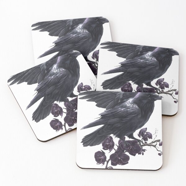 Item preview, Raven Moonlit Gothic Orchid designed and sold by IllumeInk.