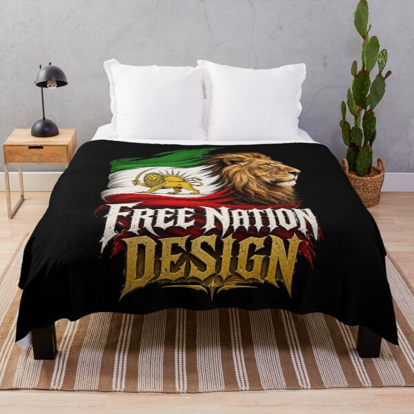 Item preview, Persian Lion Iran Flag Free Nation Design designed and sold by FREENATION2026.