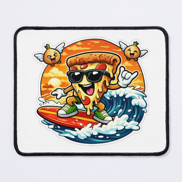 Item preview, Cool Pizza Surfing Slice designed and sold by Owcomm.