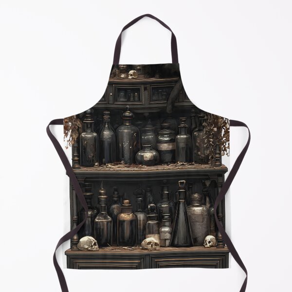 Item preview, Black Cat Apothecary Potion Shelf designed and sold by IllumeInk.