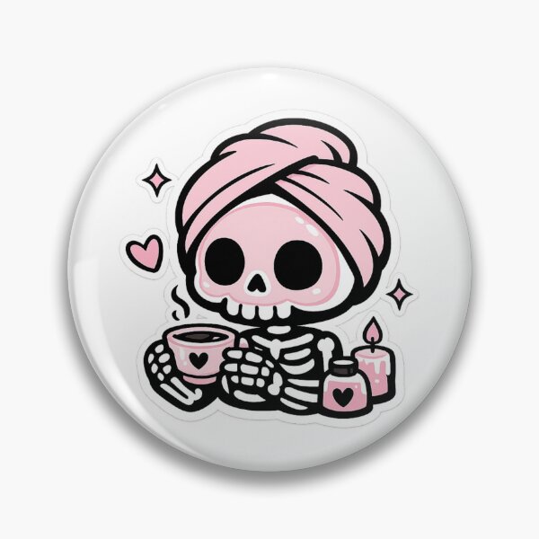 Item preview, Cute Skeleton Self Care Tea Sticker designed and sold by NeoSakura.