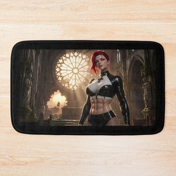Item preview, Crimson Nun Gothic Dark Fantasy Art designed and sold by GalleryBrisArt.