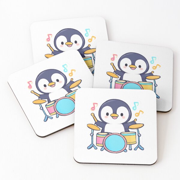 Item preview, Drummer Penguin designed and sold by foryouandyours.