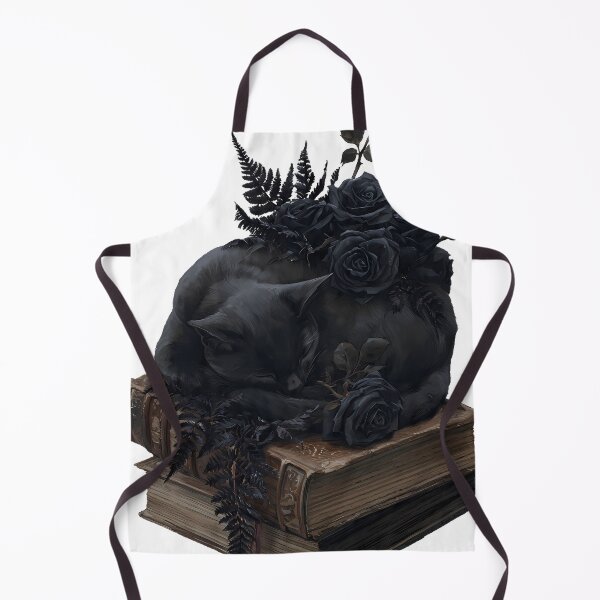 Item preview, Black Cat on Gothic Grimoire designed and sold by IllumeInk.