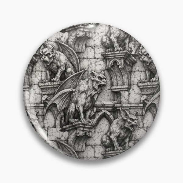 Item preview, Gothic Stone Gargoyle Pattern designed and sold by Owcomm.