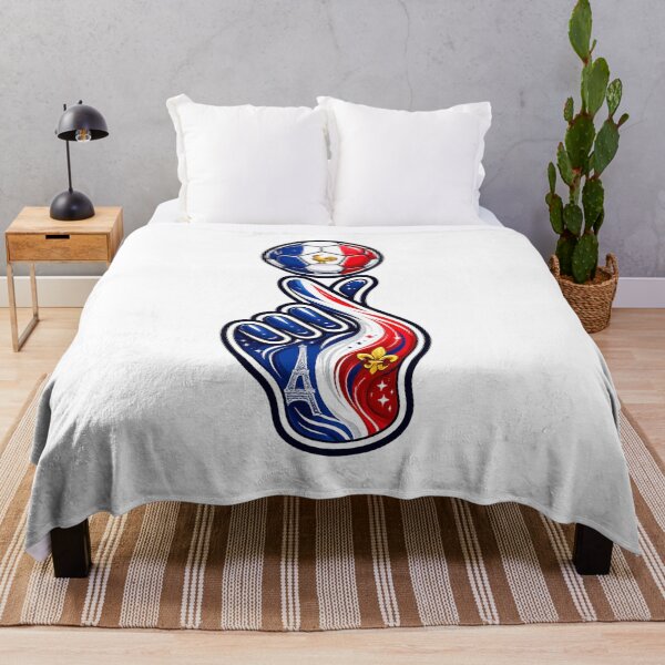 Item preview, France Soccer Finger Spin Design | French Football Fan Art | Tricolor Football Graphic | France World Cup Supporter Gift | Soccer Lover T-Shirt Sticker Poster designed and sold by thesmilngnature.