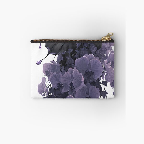 Item preview, Black Cat Butterfly Wings Gothic Orchids designed and sold by IllumeInk.