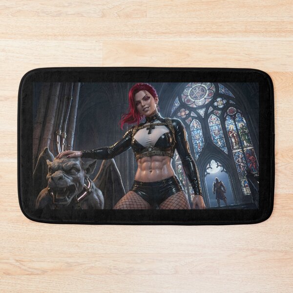 Item preview, Crimson Nun Gothic Dark Fantasy Art designed and sold by GalleryBrisArt.