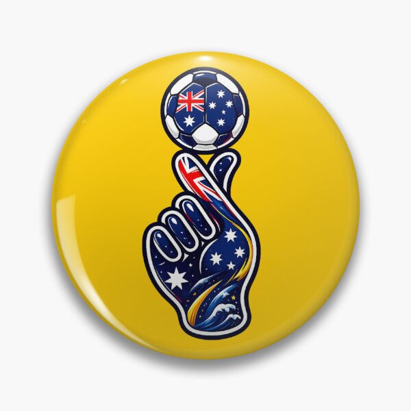 Item preview, Australia Soccer Finger Spin Hand | Aussie Football Fan Art | Australian Flag Football Graphic | World Cup Supporter Gift | Soccer Lover T-Shirt, Sticker & Hoodie Design designed and sold by thesmilngnature.