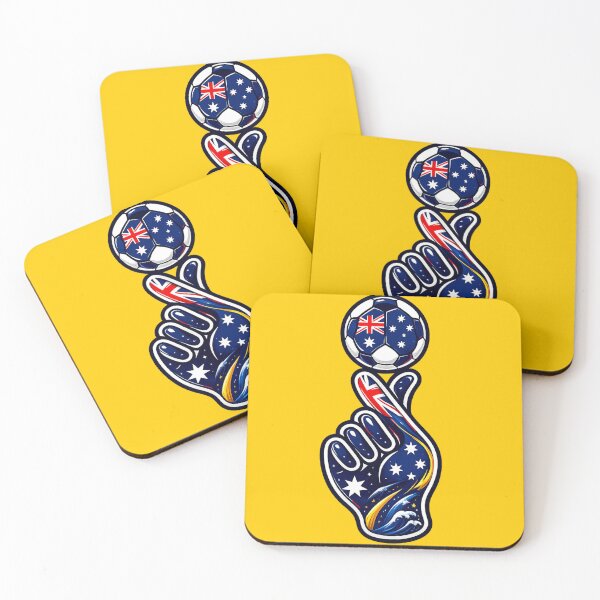 Item preview, Australia Soccer Finger Spin Hand | Aussie Football Fan Art | Australian Flag Football Graphic | World Cup Supporter Gift | Soccer Lover T-Shirt, Sticker & Hoodie Design designed and sold by thesmilngnature.