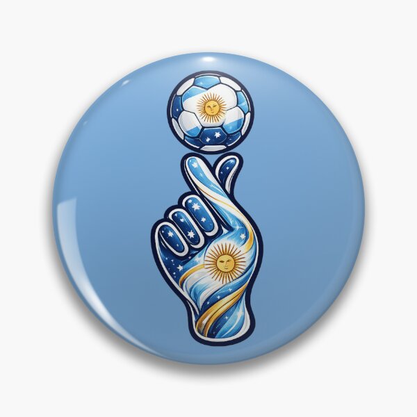 Item preview, Argentina Soccer Hand Art | Argentine Football Fan Gift | World Cup Supporter Design | Argentina Flag Soccer Graphic | Football Lover T-Shirt designed and sold by thesmilngnature.