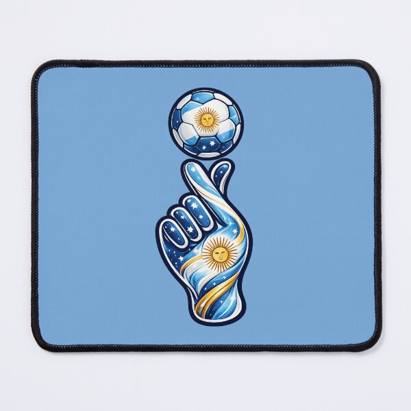 Item preview, Argentina Soccer Hand Art | Argentine Football Fan Gift | World Cup Supporter Design | Argentina Flag Soccer Graphic | Football Lover T-Shirt designed and sold by thesmilngnature.