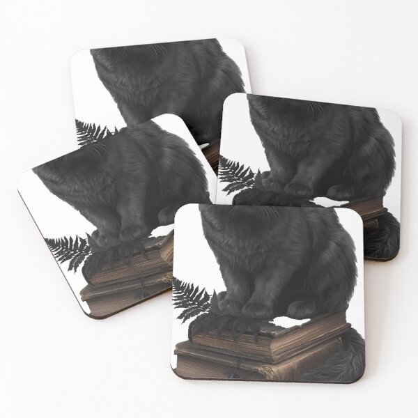 Item preview, Black Cat on Gothic Spell Books designed and sold by IllumeInk.