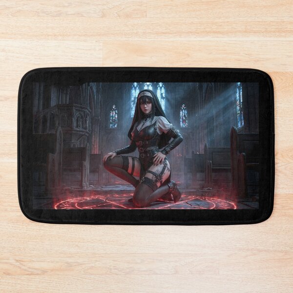 Item preview, Crimson Nun Gothic Dark Fantasy Art designed and sold by GalleryBrisArt.