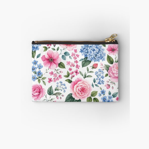 Item preview, Soft Pink and Blue Floral Garden Pattern designed and sold by Owcomm.