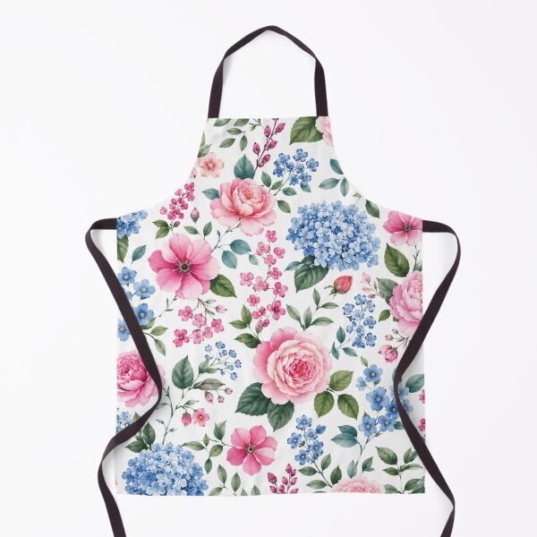 Item preview, Soft Pink and Blue Floral Garden Pattern designed and sold by Owcomm.
