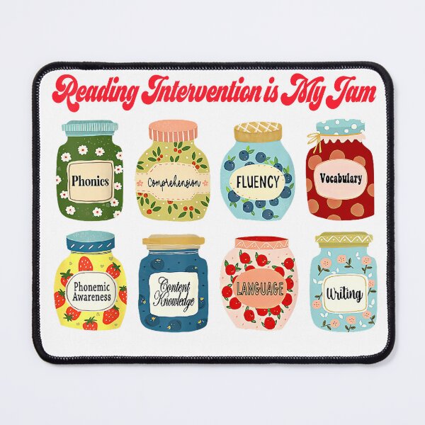 Item preview, Reading Intervention is My Jam Teacher Reader Librarian Team T-Shirt designed and sold by DArtfulStudio.