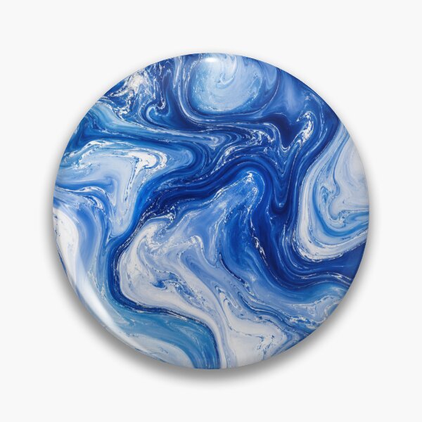 Item preview, Oceanic Blue Swirl Marble Pattern designed and sold by Owcomm.