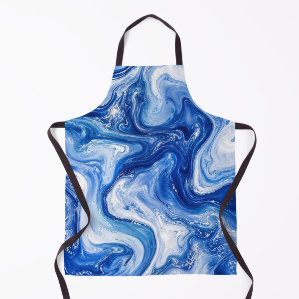 Item preview, Oceanic Blue Swirl Marble Pattern designed and sold by Owcomm.