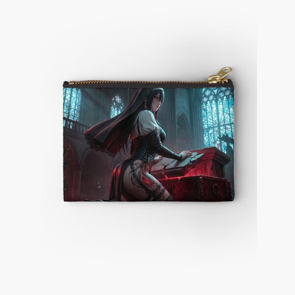 Item preview, Crimson Nun Gothic Dark Fantasy Art designed and sold by GalleryBrisArt.
