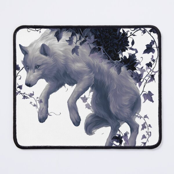 Item preview, Wolf Spirit Gothic Botanical Frame designed and sold by IllumeInk.