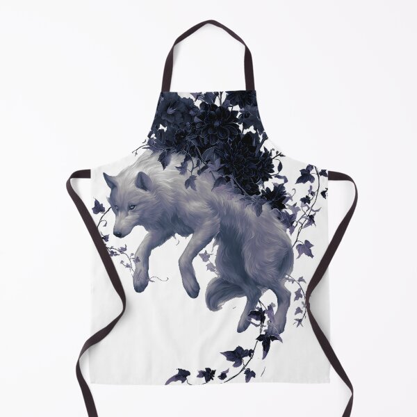 Item preview, Wolf Spirit Gothic Botanical Frame designed and sold by IllumeInk.
