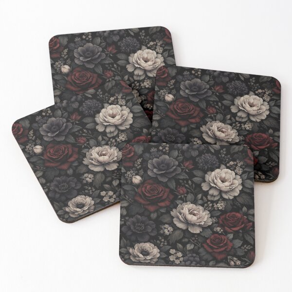 Item preview, Gothic Dark Botanical Floral Pattern designed and sold by Owcomm.