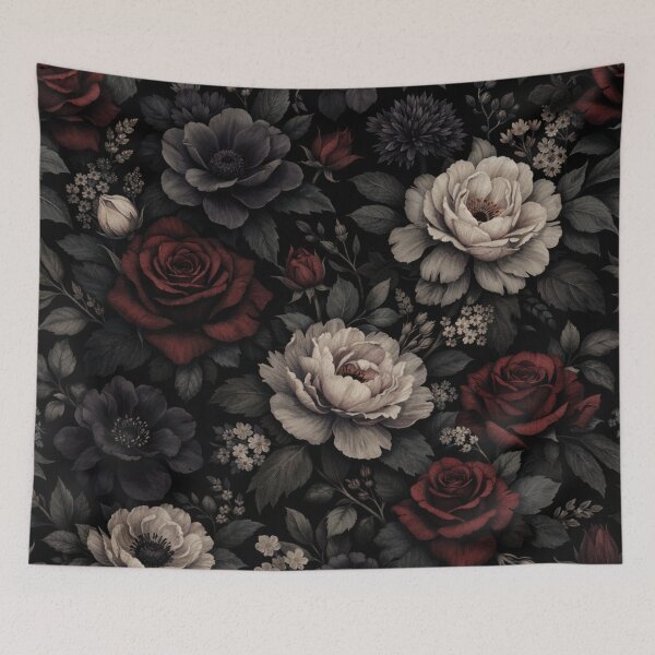 Item preview, Gothic Dark Botanical Floral Pattern designed and sold by Owcomm.