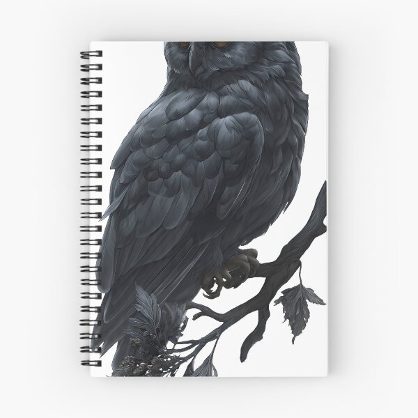 Item preview, Owl on Dark Wormwood Branch designed and sold by IllumeInk.